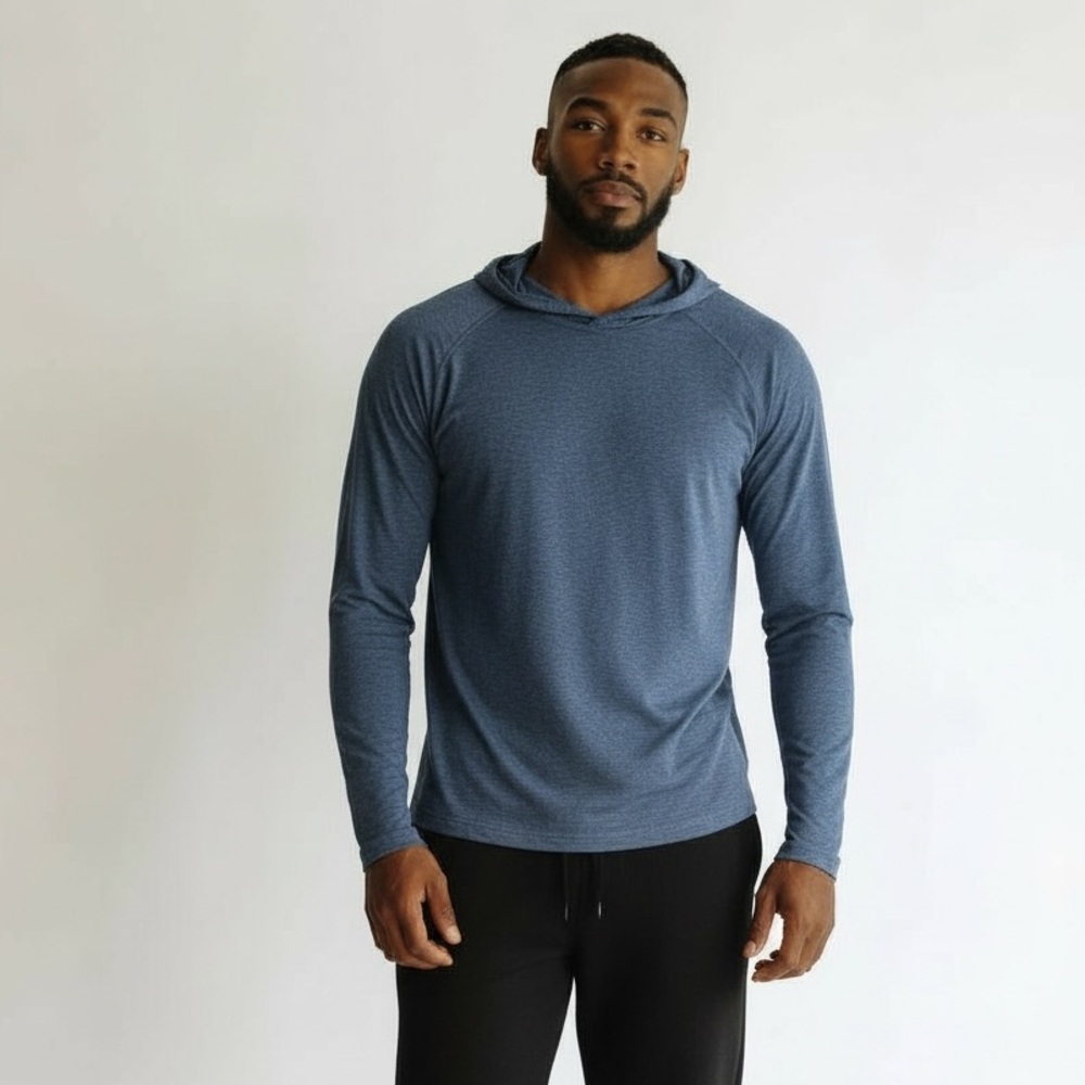 Lululemon Metal Vent Tech Hoodie Men XXL Blue Athletic Pullover - Picture 9 of 9